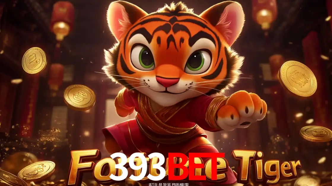 O carismático mascote do jogo de slot Fortune Tiger, um tigre fofo em pose de artes marciais, pronto para trazer sorte e multiplicadores de ganhos no cassino online 393bet.